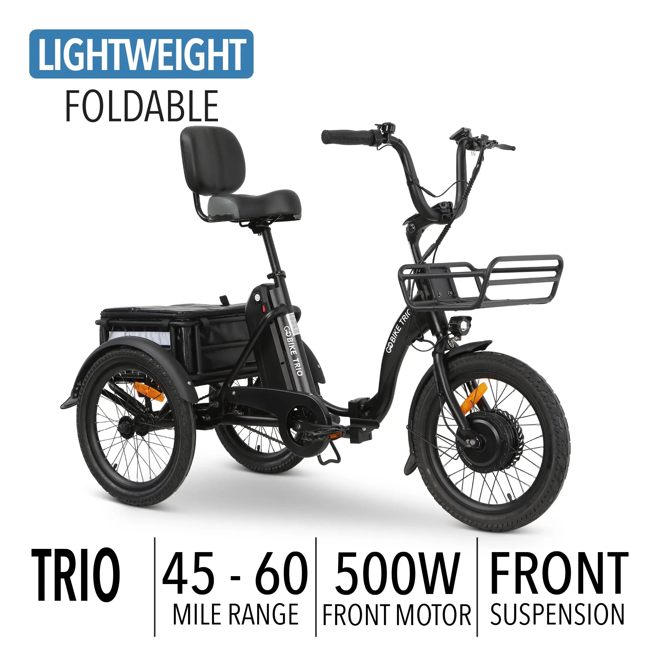 Electric top tricycle foldable